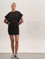 Premium Softtouch Oversized Dress - Black