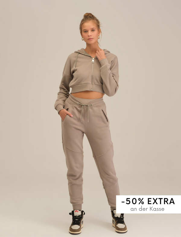 Jogger with Waistband - Mink