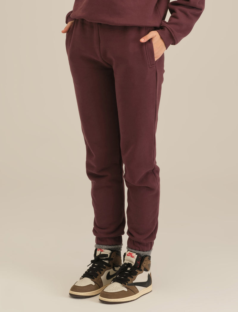 Perfect Fit Basic Joggers - Burgundy