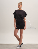 Premium Softtouch Oversized Dress - Black