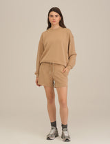 Exclusive Soft Modal Basic Sweatshirt - Beige