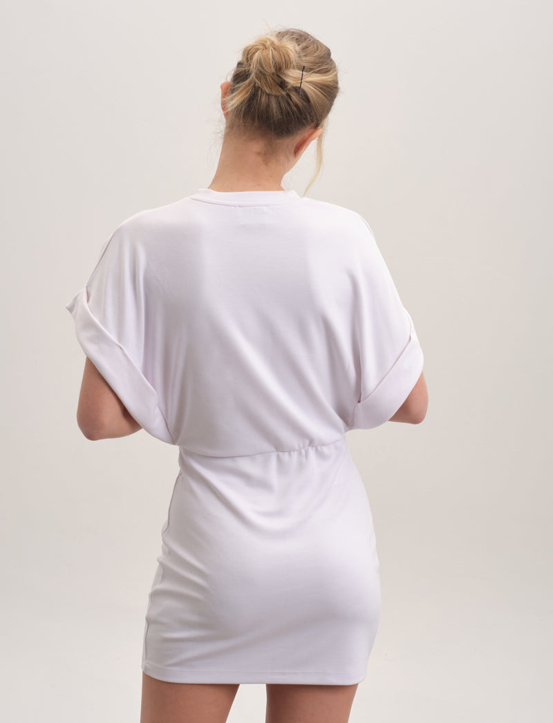 Premium Softtouch Oversized Dress - White